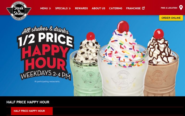 What Time Is Steak N Shake Happy Hour